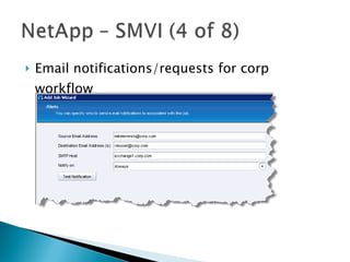 Email notifications/requests for corp workflow 