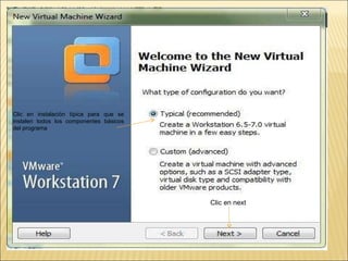 Clic en instalación típica para que se instalen todos los componentes básicos del programa Clic en next 
