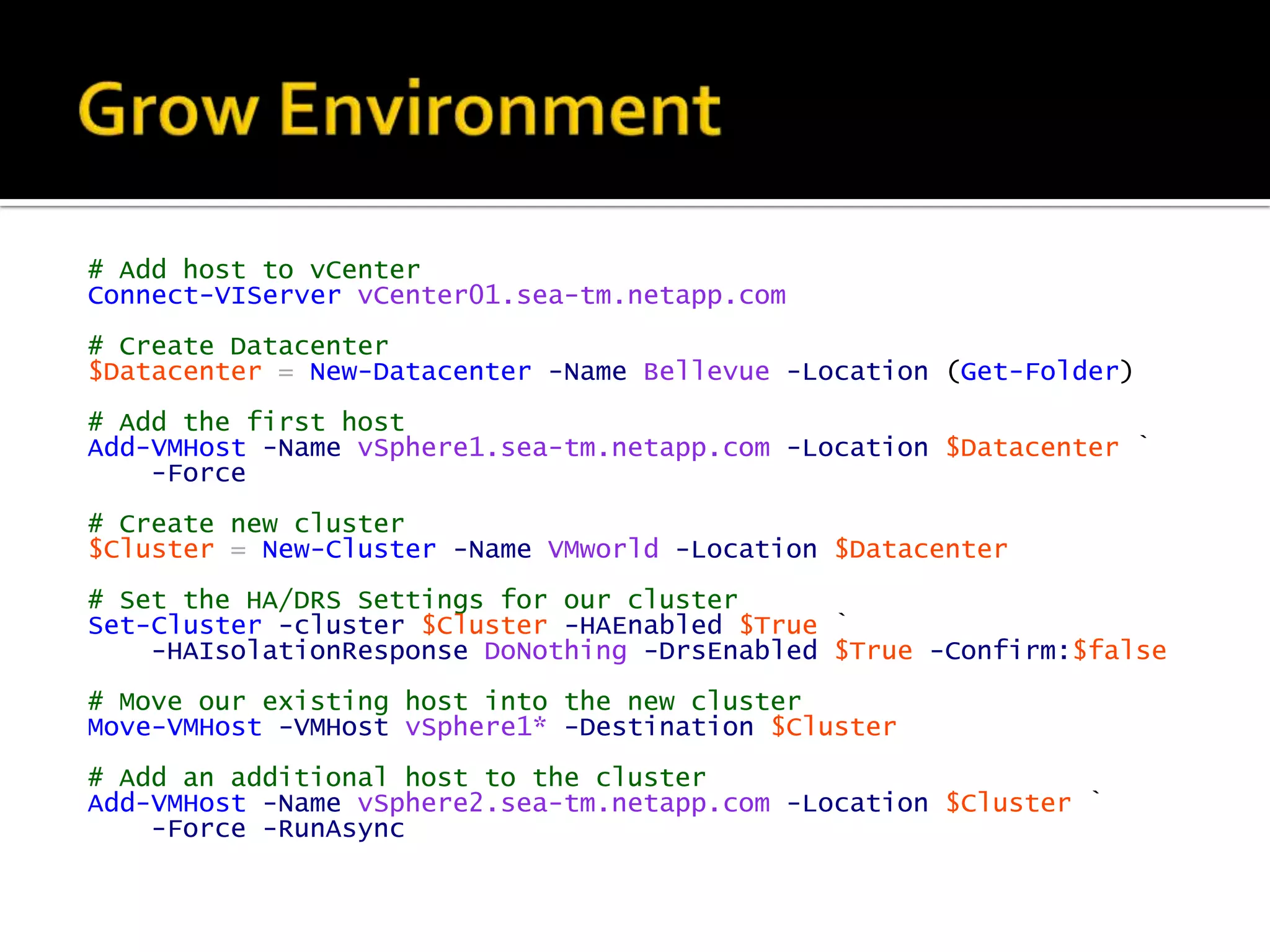 Add existing Host and VMs to new vCenter instance.
