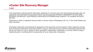 vCenter Site Recovery Manager: Architecting a DR Solution
