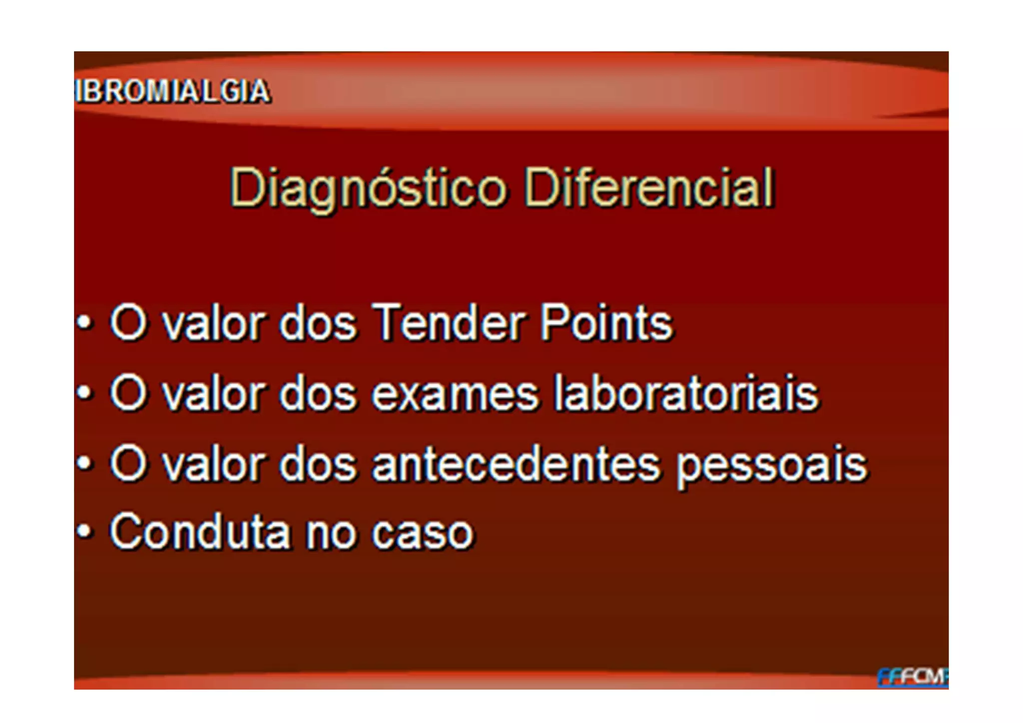 Figura
Prognóstico
• uniformemente ruim no atendimento
rotineiro desinformado, mesmo com
envolvimento multidisciplinar, i.e.,
fisio/psico/médico
• pouco melhor com clínicos cuidadosos, lentos,
atitude suportiva
• equipes multidisciplinares
• crônicos, severidade oscilante
 