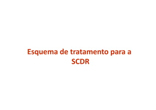 Esquema de tratamento para a
SCDR
 