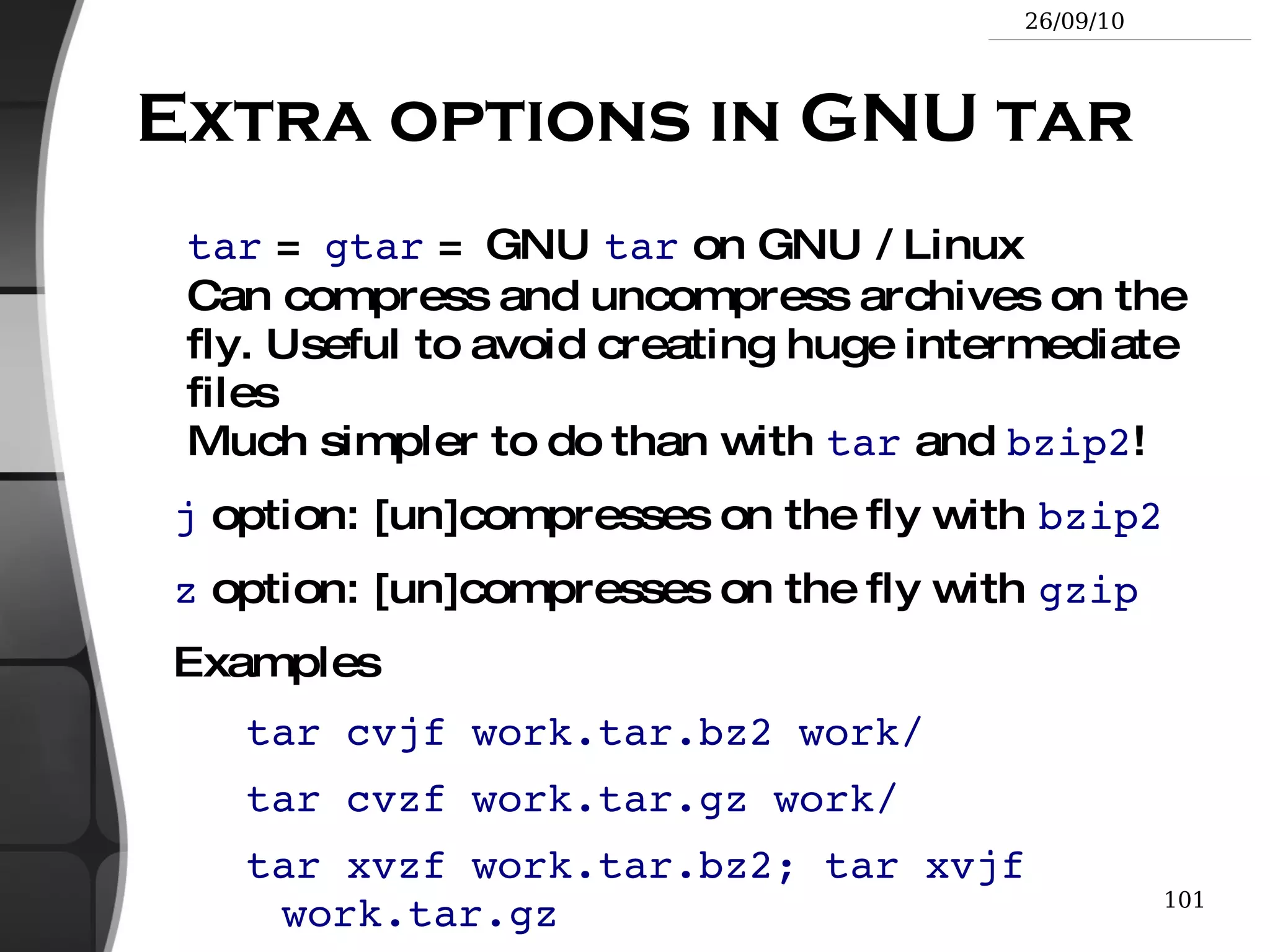mv and rm commands mv <old_name> <new_name>   (move) Renames the given file or directory. 