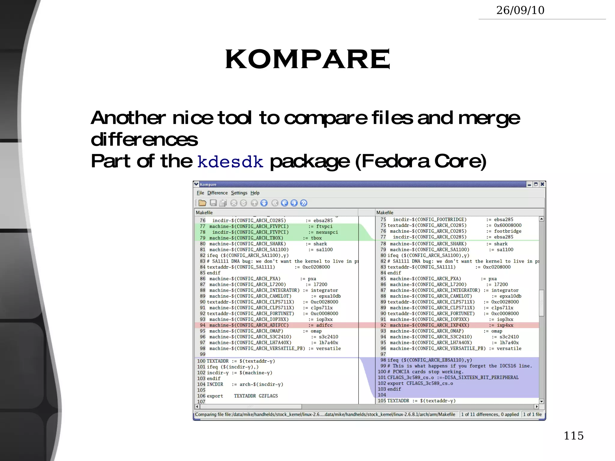 The grep command grep <pattern> <files> Scans the given files and displays the lines which match the given pattern. 
