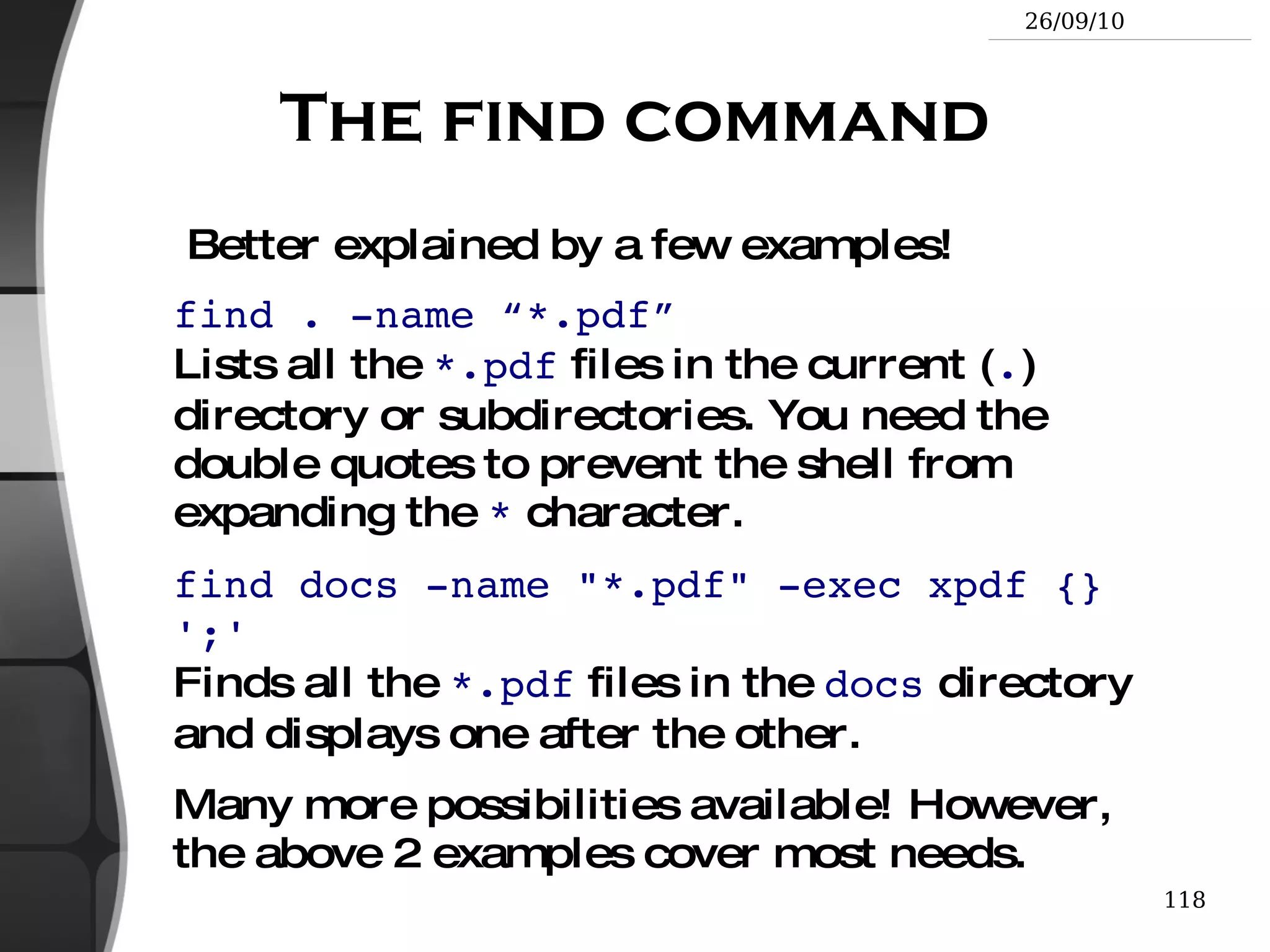 grep -ri error . Same, but recursively in all the files in  .  and its subdirectories 