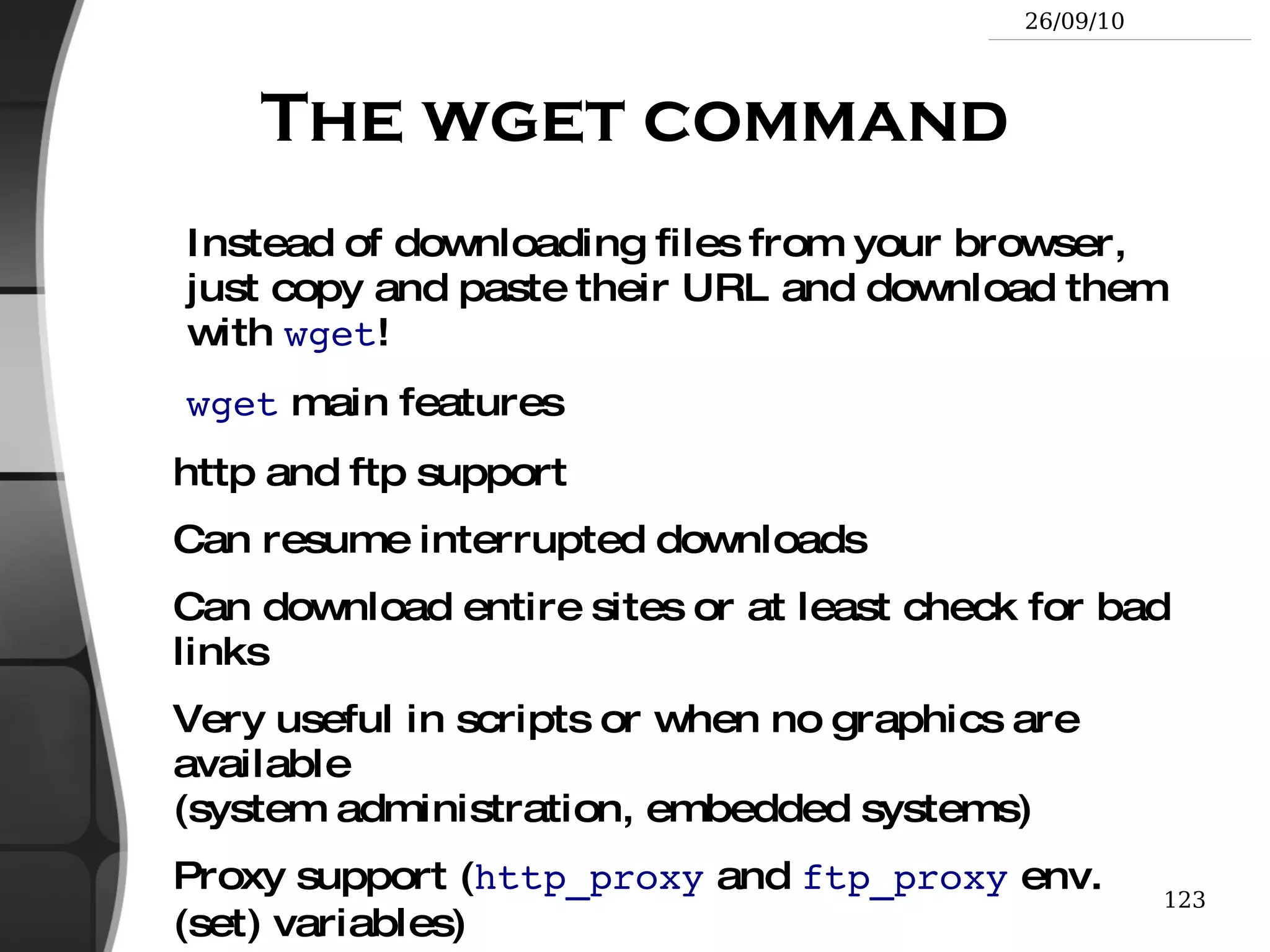 More possibilities described later! 