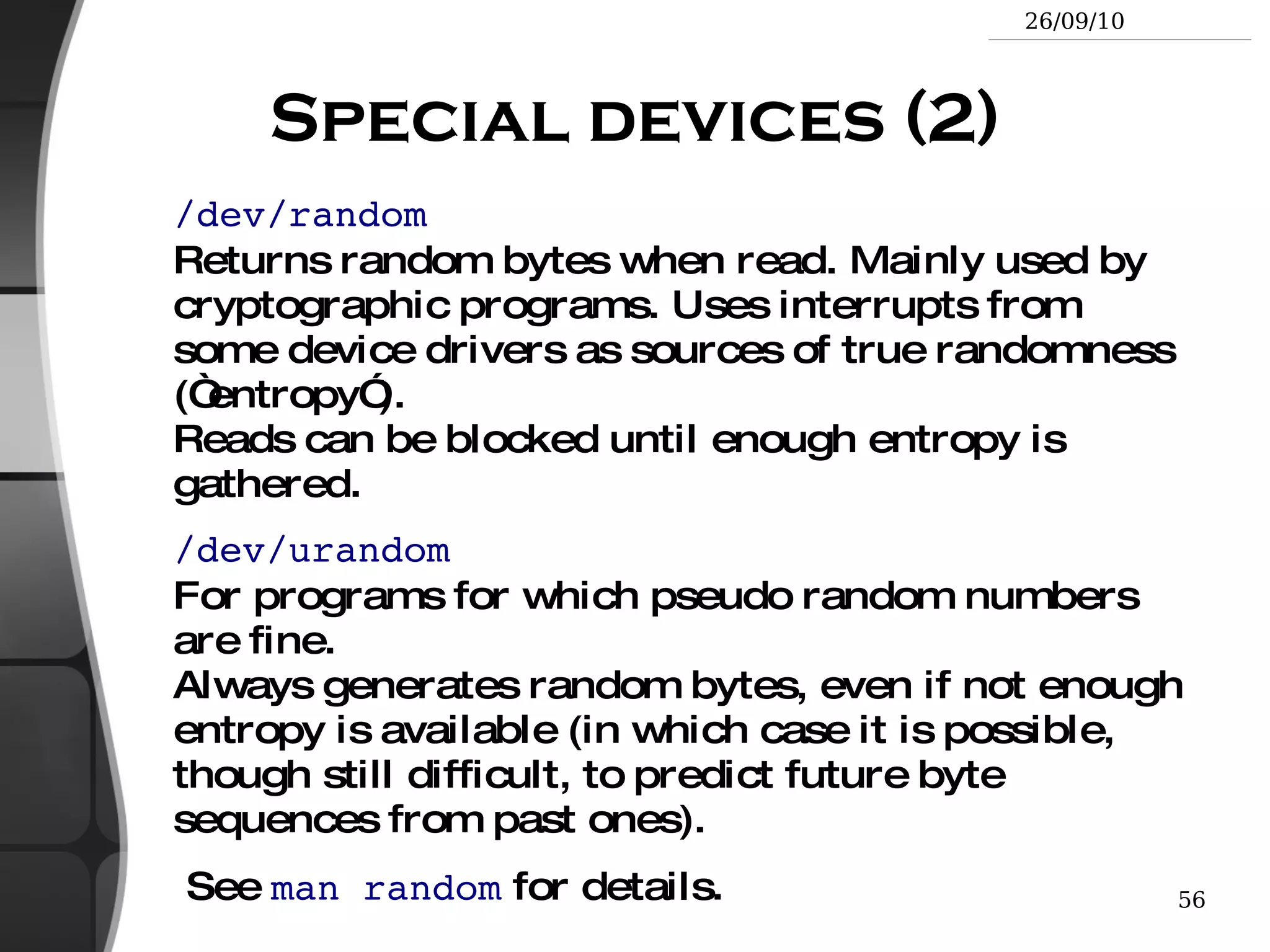 /  :  root directory . Start of absolute paths for all files on the system (even for files on removable devices or network shared). 