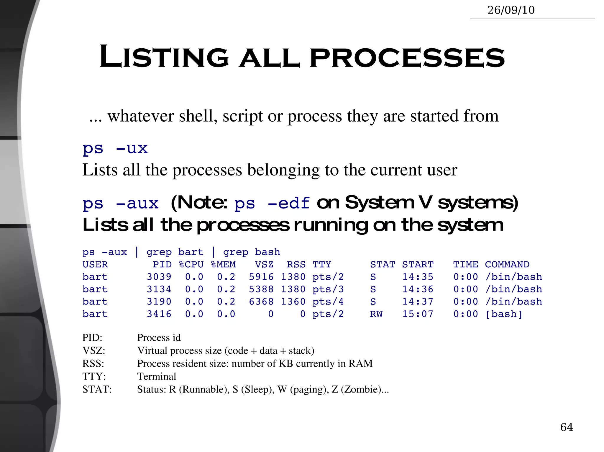 Results are also displayed on the terminal. No graphics are needed at all. 