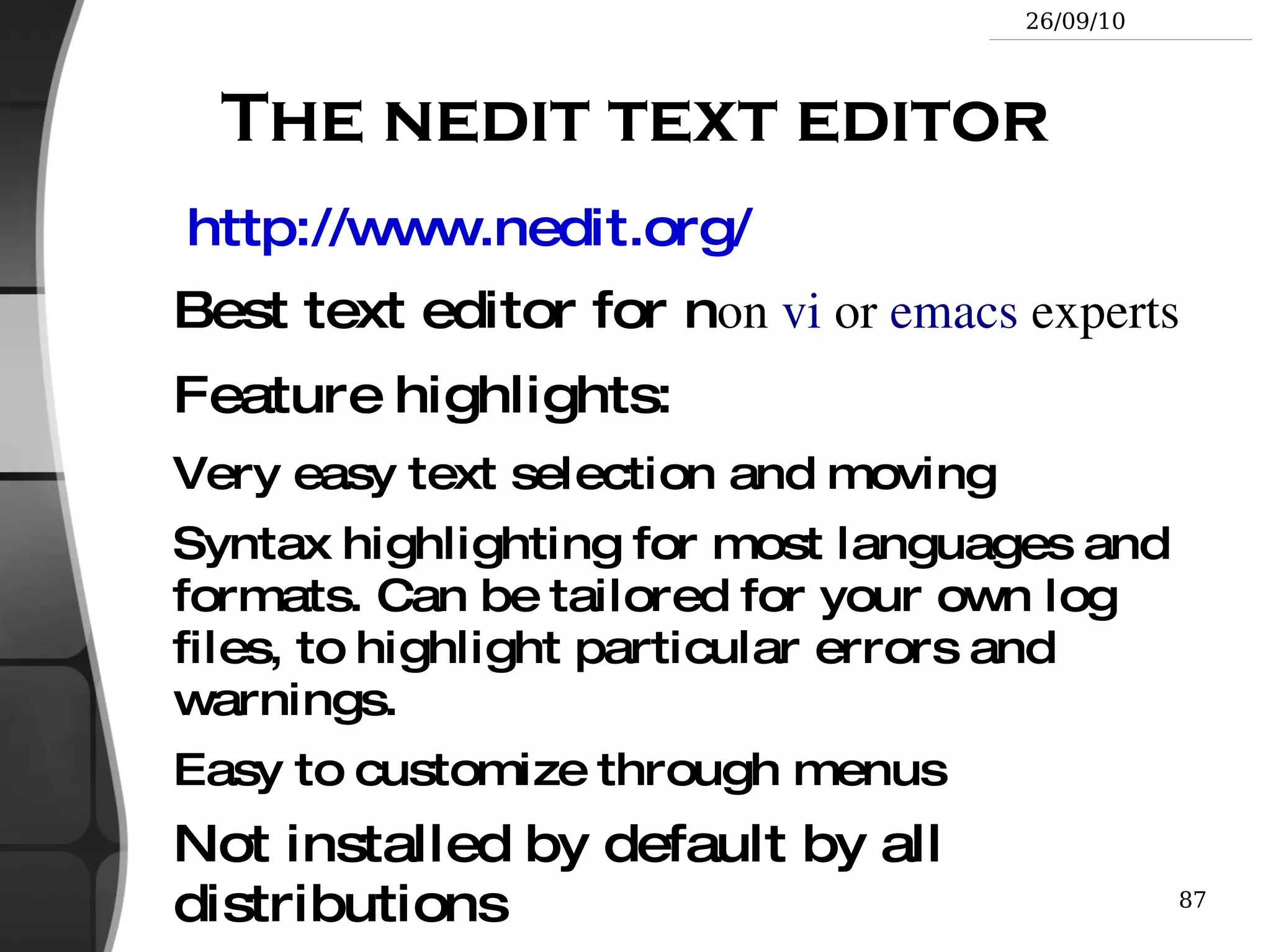 The cd and pwd commands cd <dir> Changes the current directory to  <dir> . 