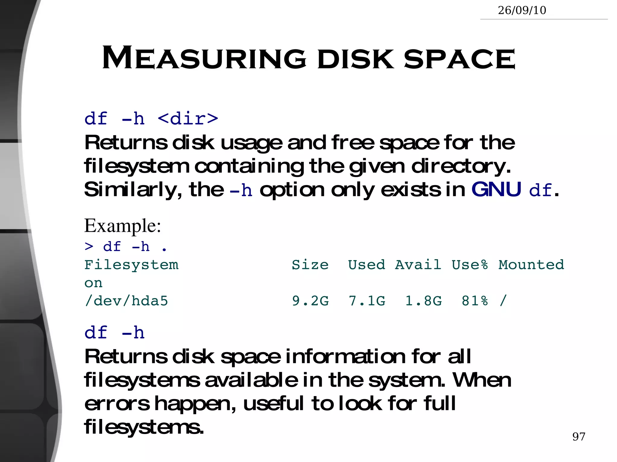 Preserves symbolic links and file permissions: also very useful for copies on the same machine. 