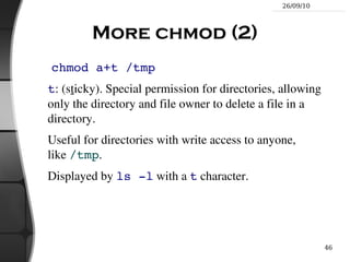 Directories Directories are just files listing a set of files 