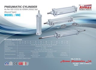 VNC Model Pneumatic Cylinder