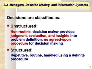 Routine Decition Mis chapter 3 | PPT