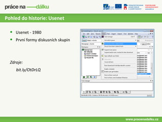 Pohled do historie: Usenet

  •   Usenet - 1980
  •   První formy diskusních skupin



  Zdroje:
      bit.ly/OtDrLQ
 