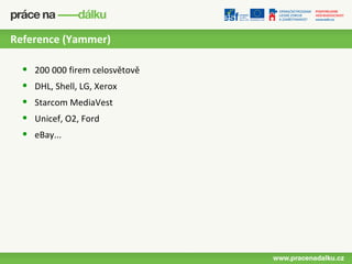 Reference (Yammer)

  •   200 000 firem celosvětově
  •   DHL, Shell, LG, Xerox
  •   Starcom MediaVest
  •   Unicef, O2, Ford
  •   eBay...
 