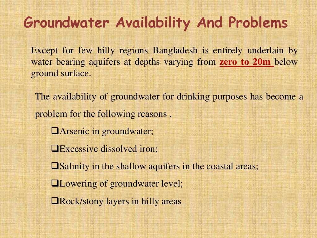 USE & MISUSE OF WATER RESOURCES & LAND RESOURCES