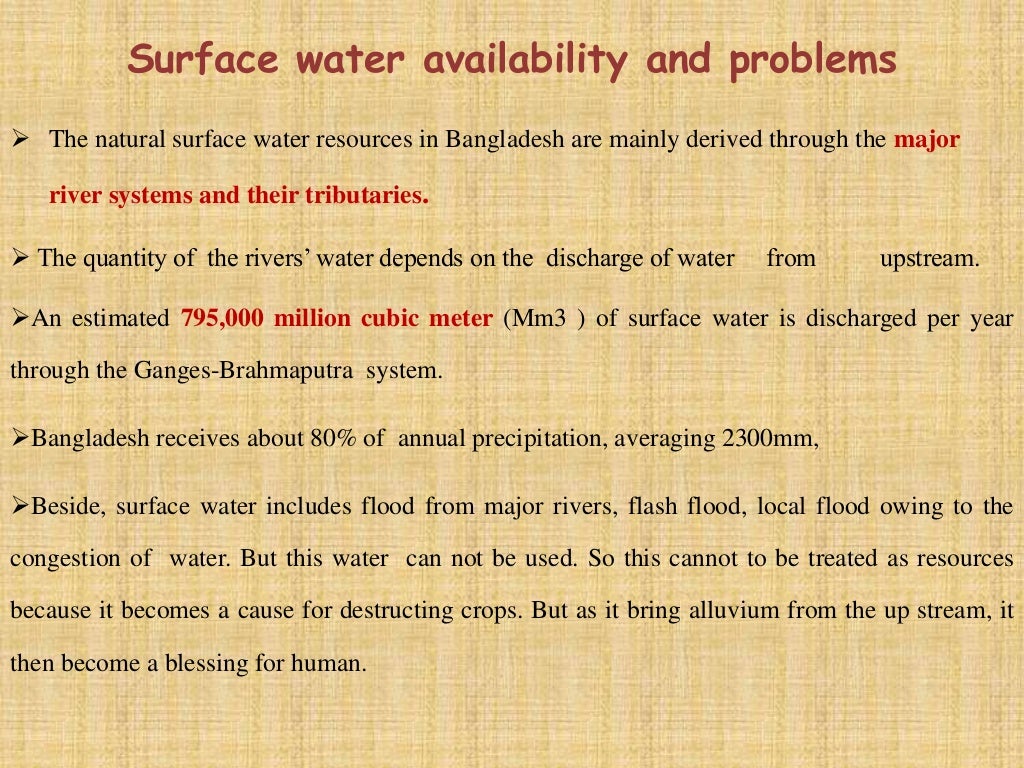 USE & MISUSE OF WATER RESOURCES & LAND RESOURCES