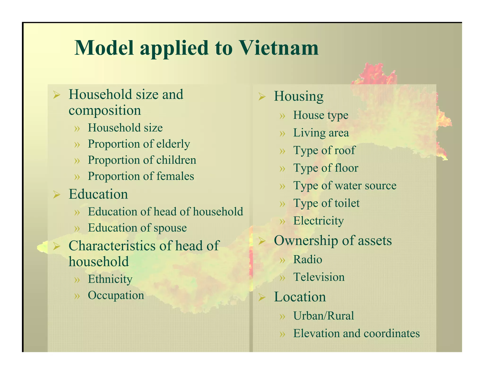 Spatial Patterns of Poverty in Vietnam and Laos | PDF