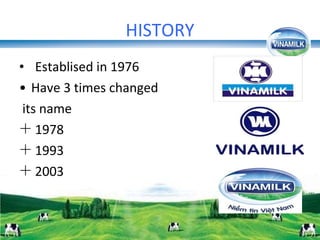 HISTORY Establised in 1976 Have 3 times changed its name 1978 1993 2003