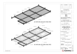 8Ø8 a150
2Ø8 a150
1 Ø8 a150
5 Ø8 a150
3 Ø8 a150
5Ø8 a150
6Ø8 a150
5Ø8 a150
8Ø8 a150
9Ø10 a180
10Ø10 a180
11 Ø10 a180
12 Ø10 a170
14 Ø10 a180
12 Ø10 a180
16 Ø10 a180
33 Ø10 a180
15 Ø10 a180
32 Ø10 a180
25 Ø10 a180
26 Ø10 a180
31Ø10 a180
25Ø10 a180
30Ø10 a180
29Ø10 a180
20 Ø10 a180
18Ø10 a180
23Ø10 a180
28Ø10 a170
24Ø10 a170
21Ø10 a170
25Ø10 a170
26Ø10 a180
24Ø10 a160
29Ø10 a180
www.autodesk.com/revit
TỈ LỆ :
CHỦ ĐẦU TƯ - INVESTOR
ĐIỆN THOẠI: 0933.711.211
ĐƠN VỊ TƯ VẤN THIẾT KẾ - DESIGNED BY
ĐỊA CHỈ: 105, CHUNG CƯ A1, NGUYỄN ÁI
QUỐC, P.QUANG VINH, BIÊN HÒA-ĐỒNG NAI
ĐIỆN THOẠI: 0916.989.135
TÊN CÔNG TRÌNH - PROJECT:
VỊ TRÍ - LOCATION:
TÊN BẢN VẼ - DRAWING TITLE
CHỦ TRÌ - PRIMARY ARCHITECT:
THIẾT KẾ - DESIGN BY:
VẼ - DRAWN BY
QUẢN LÝ KỸ THUẬT - CHECKED BY:
KTS. NGUYỄN NGỌC BÍCH
KS. LÊ THANH TUẤN
KS. LÊ THANH TUẤN
KTS.VŨ MẠNH HẢI
NGÀY GIAO-ISSUE DATE :
MỤC ĐÍCH
PHÁT HÀNH
ISSUE DATE
T.K.SƠ BỘ-CONCEPT DESIGN
THI CÔNG - EXECUTION
MÃ BẢN VẼ :
8/22/20162:03:18PM
KC-10
Mr. Elijah
ĐỊA CHỈ : 161 Pasteur phường 6 Quận3 -
TP.HCM
VĂN PHÒNG 17B BÍCH VÂN
161 Pasteur phường 6 Quận3 - TP.HCM
MẶT BẰNG THÉP SÀN
TẦNG TRỆT 3D
20/08/2016
TL:( )
3D THÉP SÀN LỚP DƯỚI TẦNG TRỆT
TL:( )
3D THÉP SÀN LỚP TRÊN TẦNG TRỆT
STT HIỆU CHỈNH DATE
 