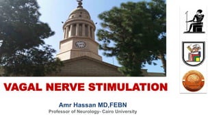 Amr Hassan MD,FEBN
Professor of Neurology- Cairo University
VAGAL NERVE STIMULATION
 