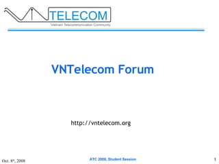 VNTelecom Forum http://vntelecom.org  