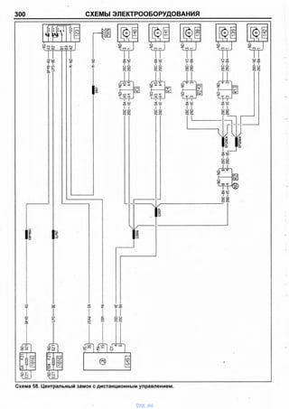 300 СХЕМЫ ЭЛЕКТРООБОРУДОВАНИЯ
о> о :х 51 о о' Г Q - - < О О О
О . ^ О CJ СО C J
г —
CJ
^ Г 1
с о
—
г о
• < 1 J
О
<г-
OJ
ч ]
со
о
■< 4—
ш
Схема 58. Центральный замок с дистанционным управлением.
vnx.su
 