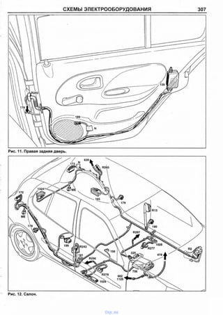 СХЕМЫ ЭЛЕКТРООБОРУДОВАНИЯ 307
Рис. 12. Салон.
vnx.su
 