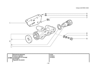 - 120 -
21703
21703-01
21703-02
C160
Регулятор давления
Pressure regulator
Compensateur de freinage
Druckregler
Regulador de presión
Catalogue LADA PRIORA 09.2006
 