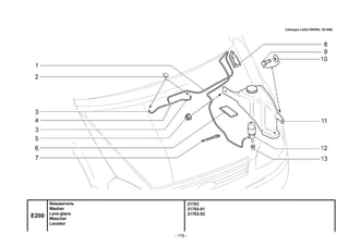 - 176 -
21703
21703-01
21703-02
E200
Омыватель
Washer
Lave-glace
Wascher
Lavador
Catalogue LADA PRIORA 09.2006
 
