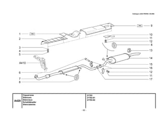 - 62 -
21703
21703-01
21703-02
A420
Глушители
Silencers
Silencieux
Schalldämpfer
Silenciadores
Catalogue LADA PRIORA 09.2006
 