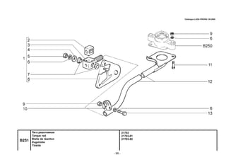 - 98 -
21703
21703-01
21703-02
Catalogue LADA PRIORA 09.2006
B251
Тяга реактивная
Torque rod
Bielle de réaction
Zugstrebe
Tirante
 