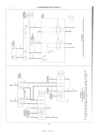 I 
&l 
I 
w w 
1I, --~--1~~-- ---~----~- J. .: : _ _ ,I1 FaUoStrIEBLAE $ 
1 r•• r,. . !'• 1>J "" I HABITACLE l___ :_TltJ ·:_______ ~.__,LtJ~ ··_ _ j 
COMMANOE 1VT<X1 
O'ECLAIRAGE TEMOIN 1 VT.C>G SVTN.'H , 
1V'TWH 
1 1 Vf.'BK 
Projtct«<rQ~J .. cl'l• 
11 Fw• ck~ f ~~ - 
•• 
0 ® ,T _; 11 r~.- doep:;- 
' ~..t~L:l 2 ~ 3 P"ei#QIIt~ 
~-------~==---:+--~·~ ~ 
'[.""' """ 
1 .. -, - · 
~ 
COMMANOE 
O'ECLAIRAGE 
COMMANOE 
DE REGLAGE A 
DISTANCE 
T "WH•RO 
~L . 
'SOO.'Gfl 
COMMANOE 
O'ECLAIRAGE 
l" 
~~- -~ ® t 1:: ~ ' _,r_ ~ • 3) .......... . 
l , , ... -· 
~~~. ' ..,, ,...r( 
1,:. .. 
~ 
ECLAIRAGE­Projecteurs 
gauche et droit. 
Code coulcur : 
BK : noir - BN : marron - BU : bleu -GN : vert - GY : gris - LG : vert clair -NA : nature! - OG : 
orange- PK : rose- RD : rouge • SR : argent - YT : violet - WH : blanc - YE : jaune. 
~~.,------:-,_;c - ~:~l~S 
II ~: ,~.. ~!,",. II HABrTACLE 
'-- ------ _ _J 
! 
"00'11< l 'IT•"" ~ ,- ===;=-. -=--==-==---===-;------·----:-------~g~~~:~E 
I ~~~,.---:,,, ,. J - J~~'~" I:.R'.~;~PAL 
I l ,~ flev•ct.•~ 
l-:::::-r~~-~T~f~f~~::--~~t-~=---~ _j;; ~;:_ 
1~ L_ ,_:JMOTEUA 1SG ... 'YE 
J! .•• l' ... 
r~~-1-~---..~. ------- ---------, ---'-------~ ~ri~~~~e 
'>I~ '! I 
.L 1QA 1{,lrA I 
I 
~~ I 
I I 
,'",". . -. I :I 
~ I 
I 
I 
~ .... c.~ ae.--..:~~t""'*' I M- I 
~==~~ I 
I 
I • "'~~ l 
I I -----------,--- ----------1--1-------~-··· 
! w w ! 0.01/91tot't1 
m I I ·-~OCIII'I7 
~ 
ECLAIRAGE. 
Commande d'cclairage principal- Relais feux de croisement et de route- 
I 
m 
0 c 
"C m s:: 
m z 
-1 
m 
r m 
(') 
-1 
JJ 
5 
c 
m 
I 
http://vnx.su 
 