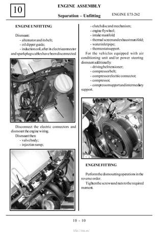 Engine Unfitting Vnx.su дачия соленза_e7_j | PDF
