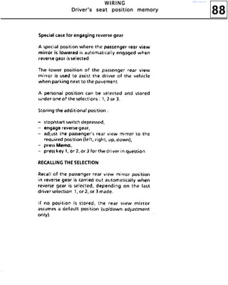 88
WWWW IIII RRRR IIII NNNN GGGG
DDDDrrrriiiivvvveeeerrrr''''ssss sssseeeeaaaatttt ppppoooossssiiiittttiiiioooonnnn mmmmeeeemmmmoooorrrryyyy
http://vnx.su/
 