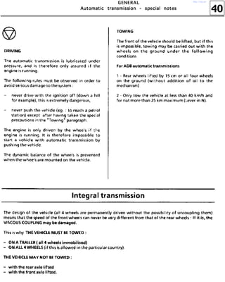 40
GGGGEEEENNNNEEEERRRRAAAALLLL
AAAAuuuuttttoooommmmaaaattttiiiicccc ttttrrrraaaannnnssssmmmmiiiissssssssiiiioooonnnn ---- ssssppppeeeecccciiiiaaaallll nnnnooootttteeeessss
http://vnx.su/
 