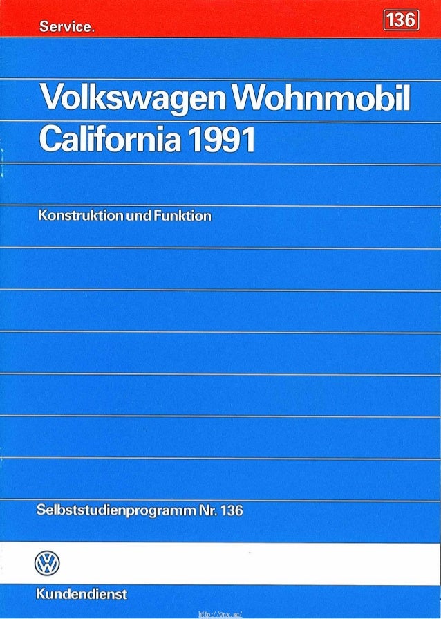 Schaltplan Vw T4 California - Wiring Diagram