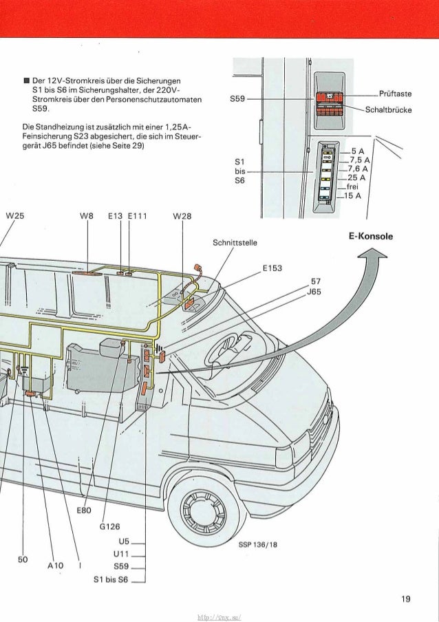 Schaltplan Vw T4 California