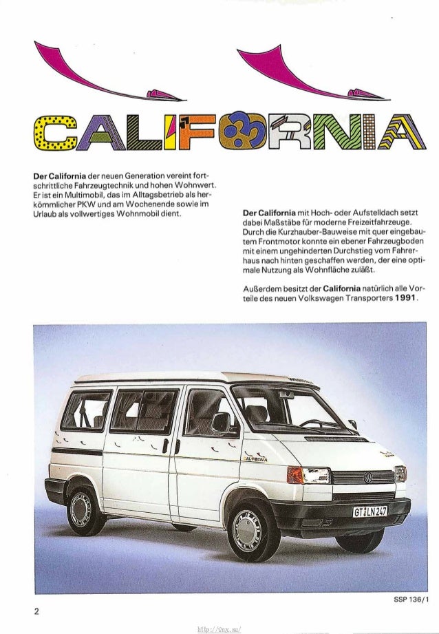 Schaltplan Vw T4 California
