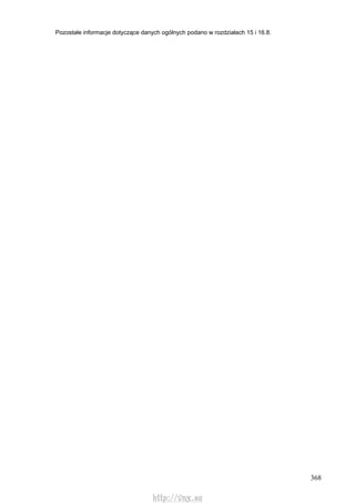 368
Pozostałe informacje dotyczące danych ogólnych podano w rozdziałach 15 i 16.8.
http://vnx.su
 