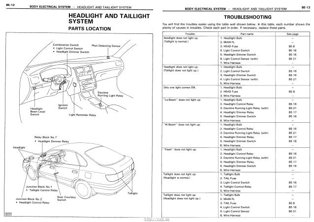 http://vnx.su/ Electrical Wiring Diagrams Toyota Carina E / Corona