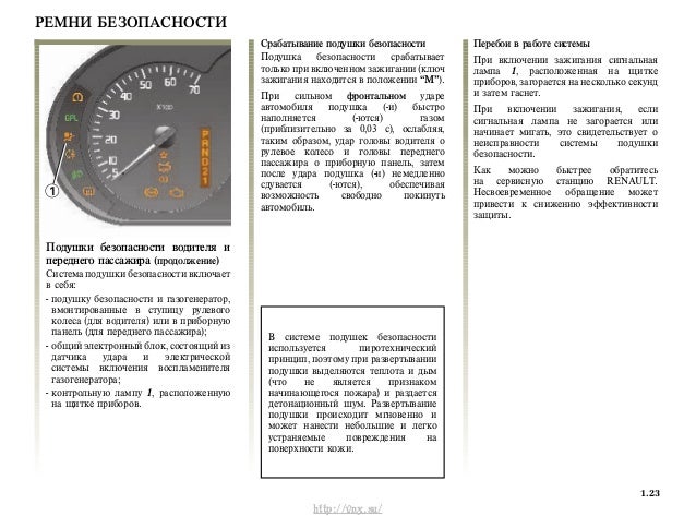 Коды неисправностей renault