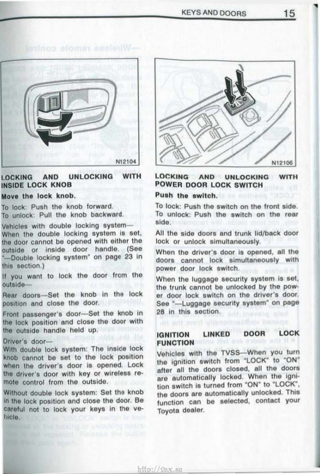 Toyota avensis manual