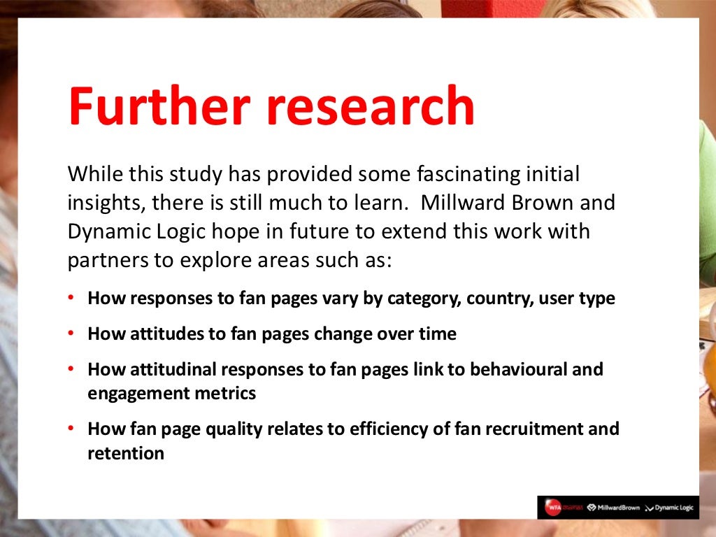 Further Research While This Study