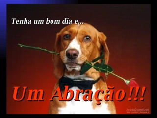 Tenha um bom dia e... Um Abração!!! 