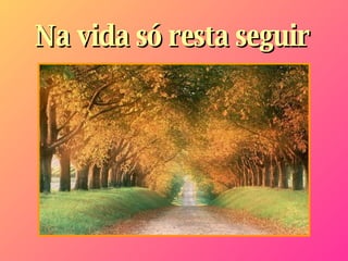 Na vida só resta seguir   