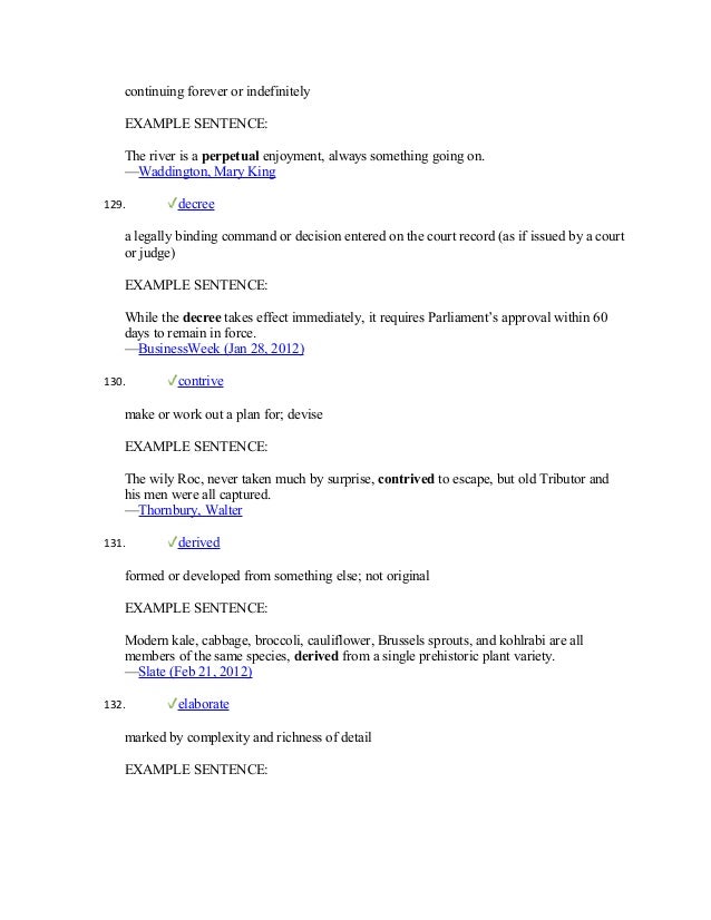 in decree a sentence academic 1000 Vocab words