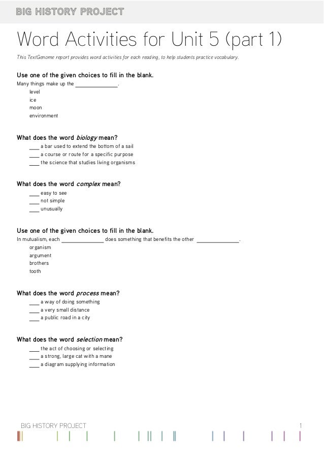 5 0 Vocabulary Part 1