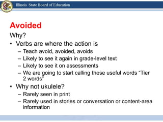 Avoid Vocab Examples Vocab instruction, CCORE | PPTX