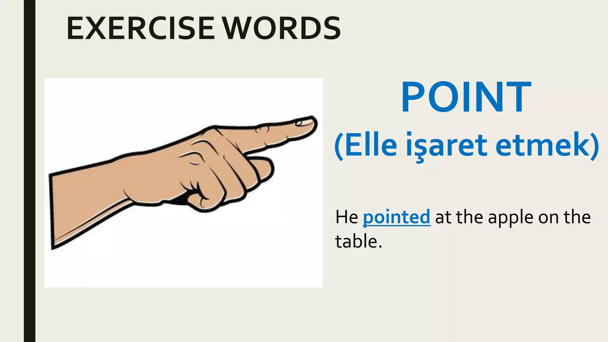EXERCISE VOCAB WORDS visual data 4